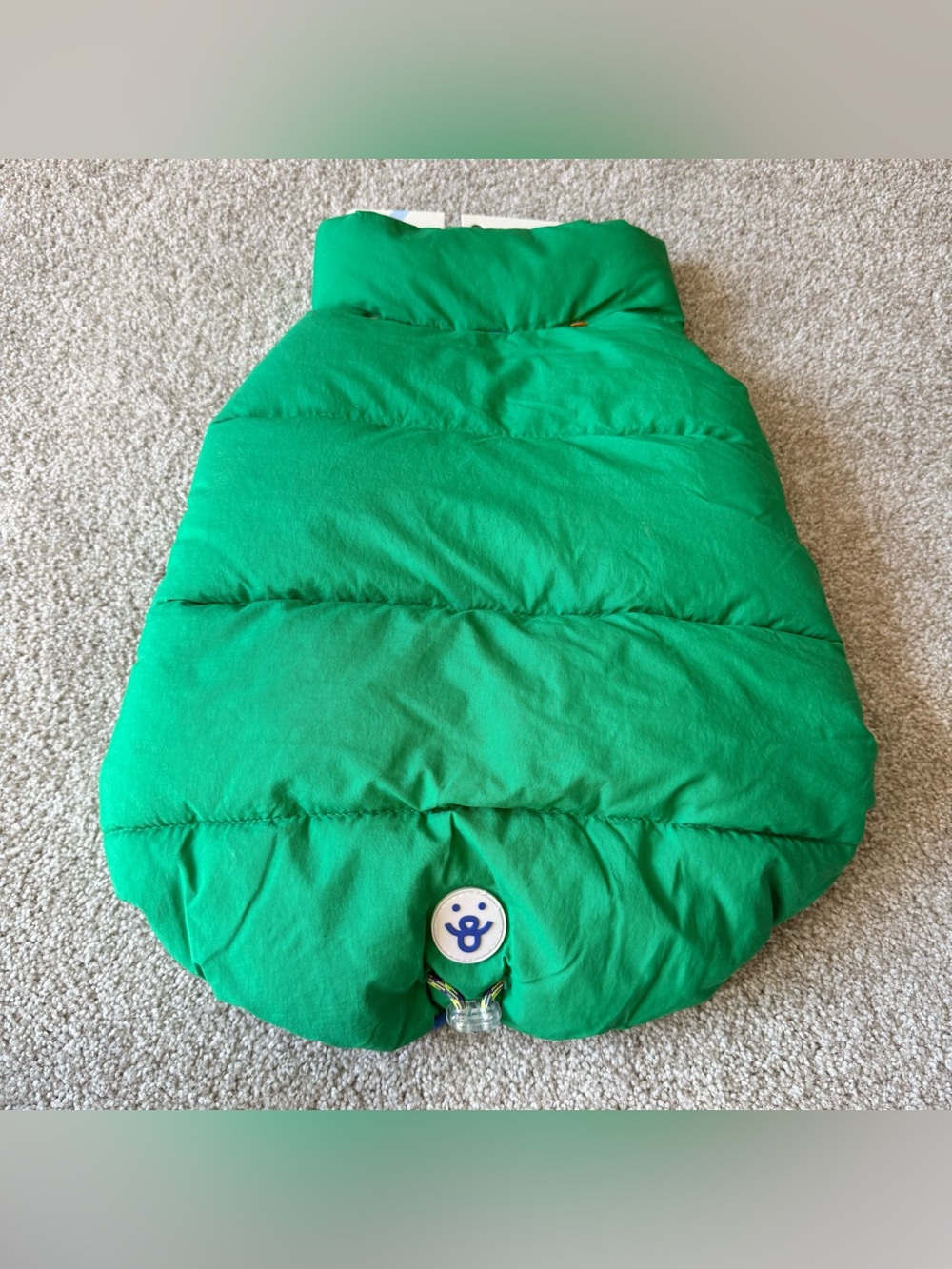 NWT Oodles green/ blue nylon puffer vest for dogs size medium